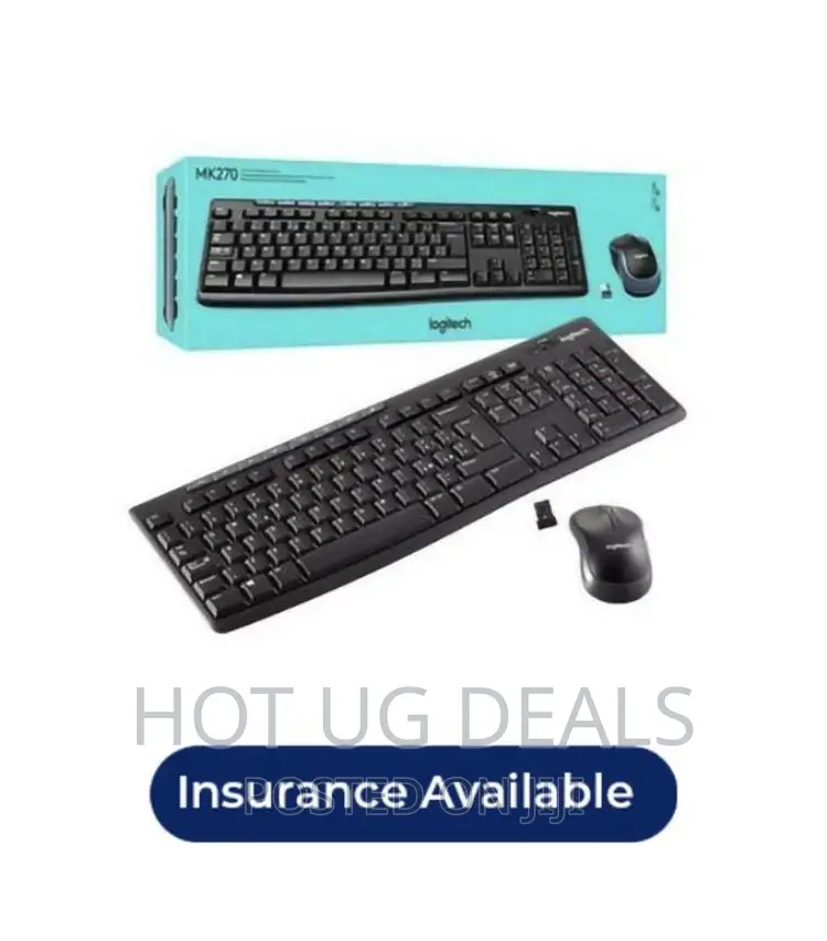 Logitech MK270 Wireless Keyboard and Mouse Combo - Grey