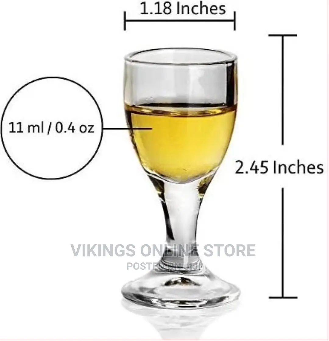 11ml 0.4oz Small Cocktail Whisky Mini Shot Glasses Set of 6