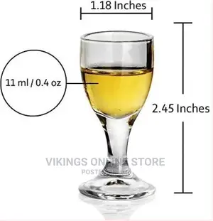 11ml 0.4oz Small Cocktail Whisky Mini Shot Glasses Set of 6