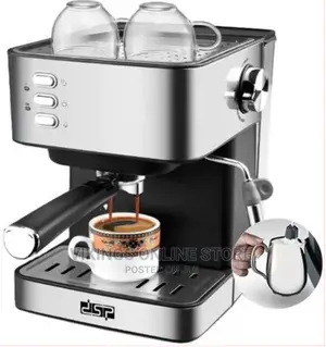 DSP 1.6 Litre Electric Espresso Coffee Maker Machine- Silver