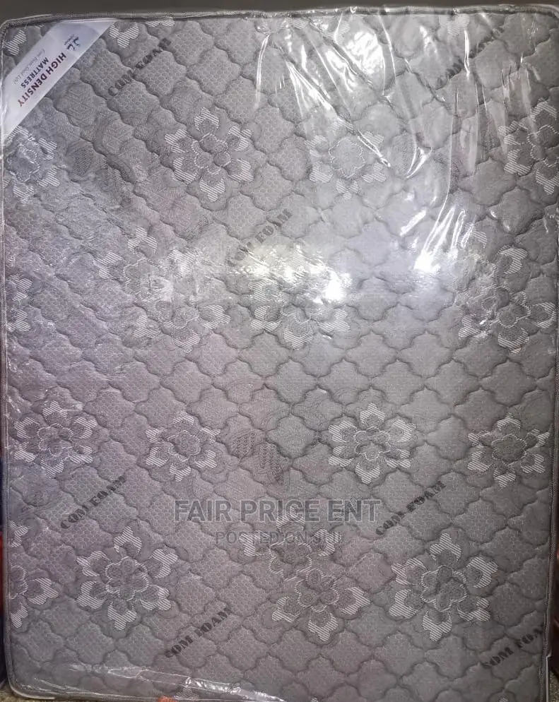 Premium High Density Mattress.6x6x8 Inches.( Gray)