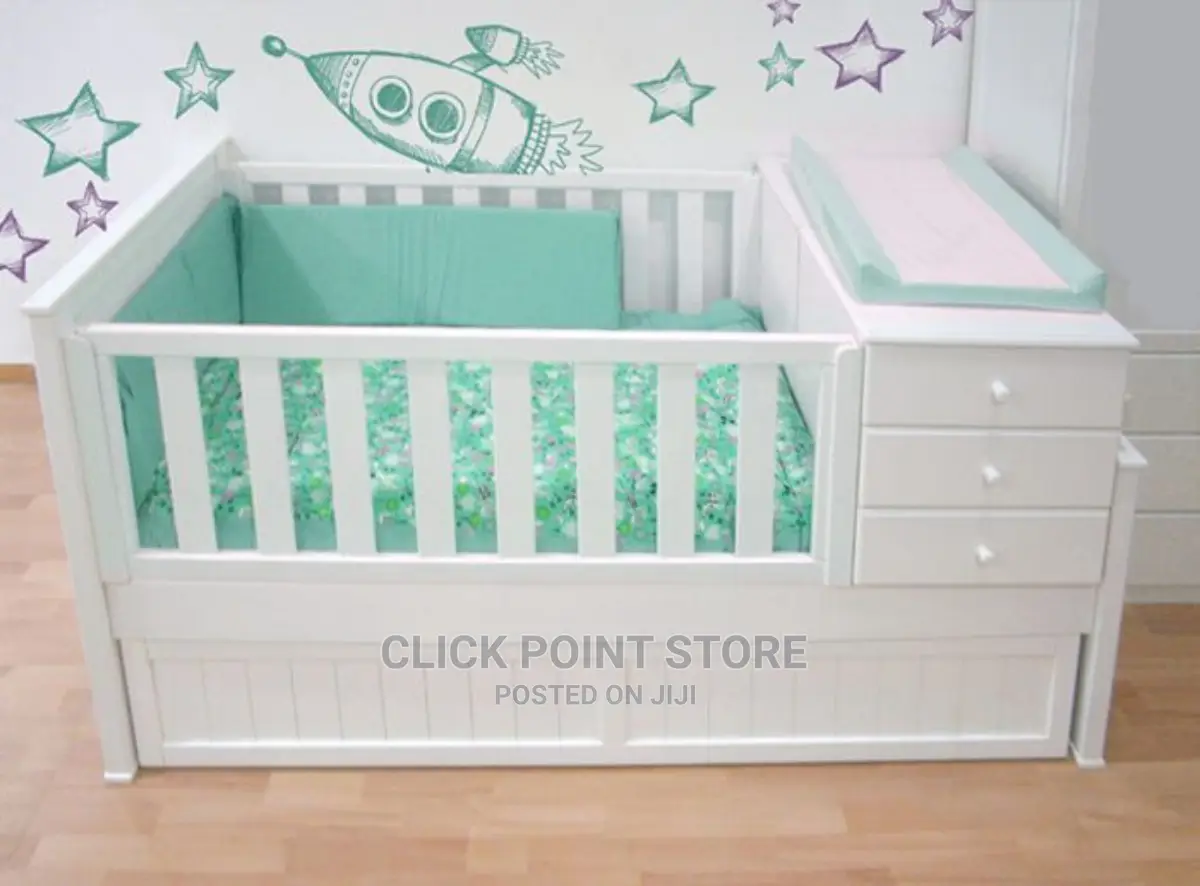 White Wood Beds / Wooden Baby Bed/ Baby Cribs / Baby Cot