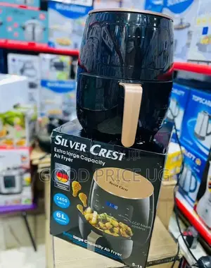 6 Litres Silver Crest Digital Air Fryer With 2yrs Warranty .