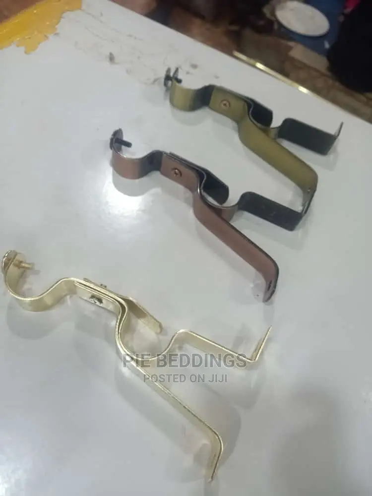 Metallic Curtain Rod Holders