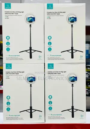 Usams Portable Live Show LED Ring Light Selfie Stick