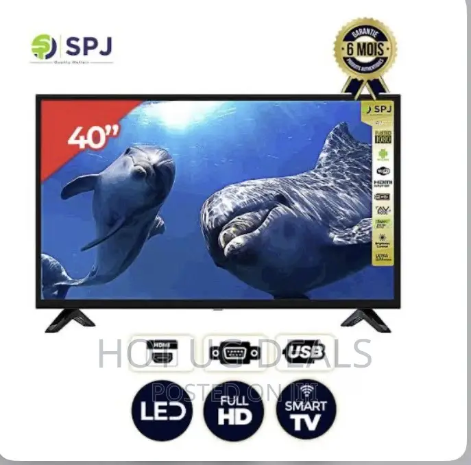 SPJ 40 Inch Full HD LED TV Free To Air Inbuilt – Black