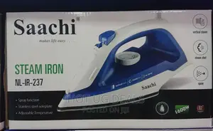 Saachi Steam Iron With Ceramic Sole Plate -blue
