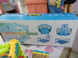 Kids Playpen With Balls and a Toy Car