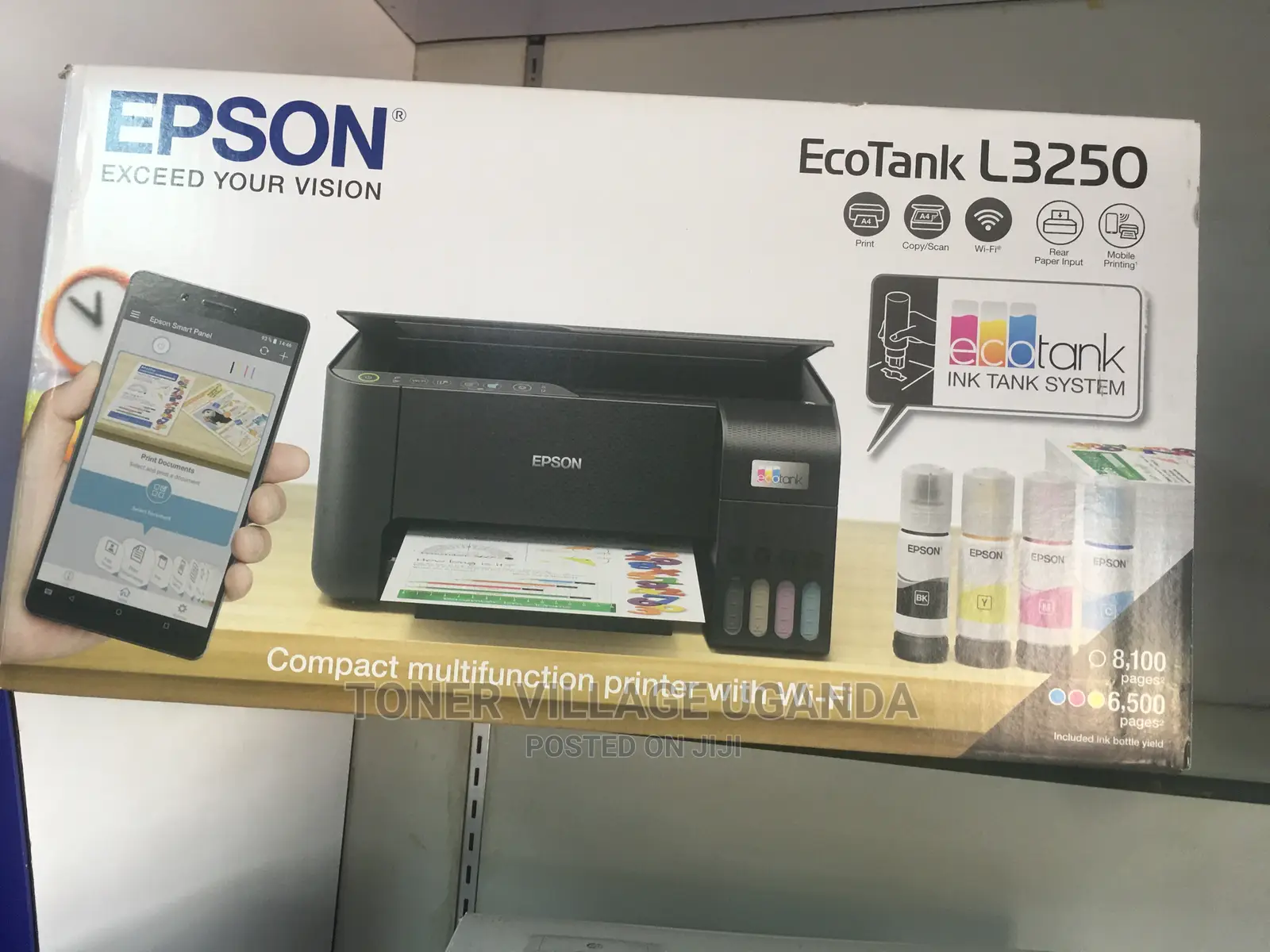 Epson Ecotank L3250 A4 WiFi AllinOne Ink Tank Printer in Central
