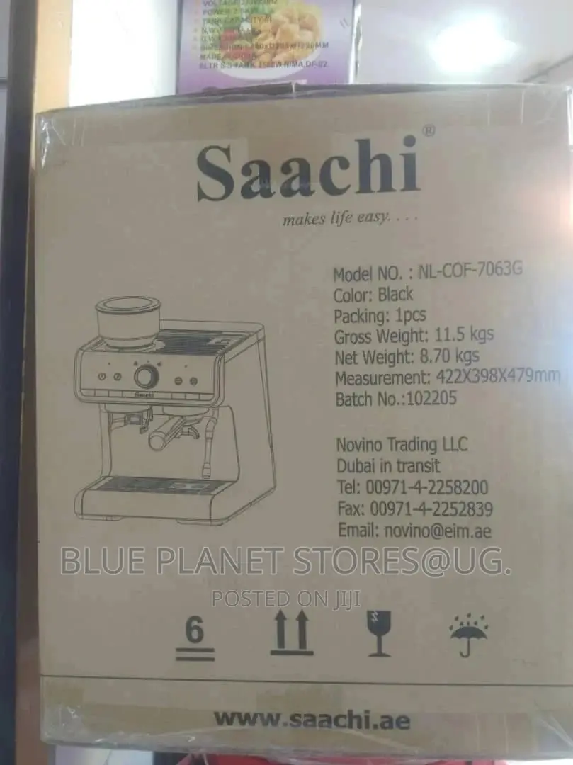 SAACHI 15 Bar/2.8l Coffee Maker With Grinder \\ NL-COF-7063G