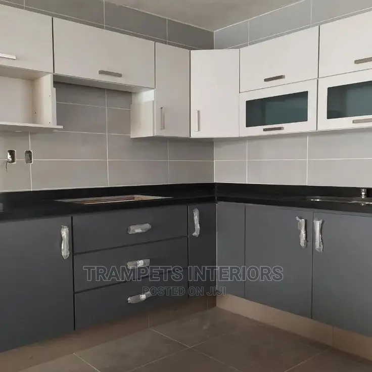 White and Grey Kitchen Cabinets