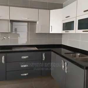 White and Grey Kitchen Cabinets