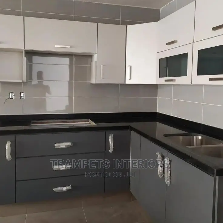 White and Grey Kitchen Cabinets