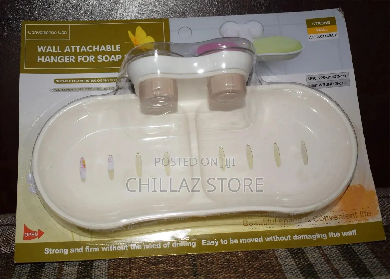 Wall Attachable Hanger Soap Box.