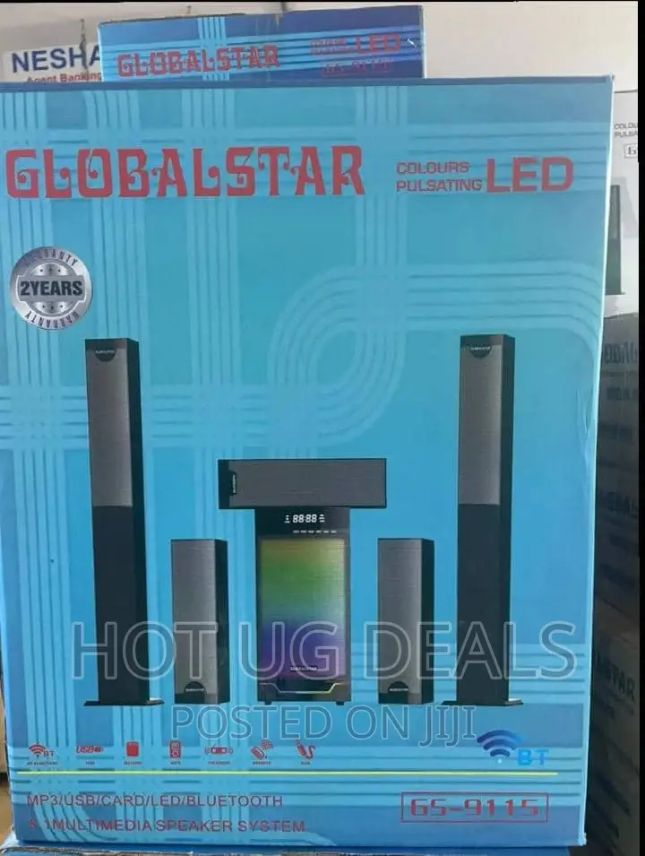 5 in 1 Globalstar Deep Bass Home Theater System With Remote