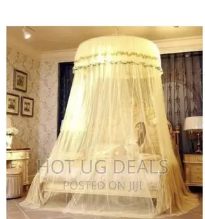 5by6 Round Hanging Mosquito Net- Cream