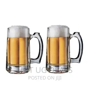 6pcs Of Heavy Beer Glasses - Colourless