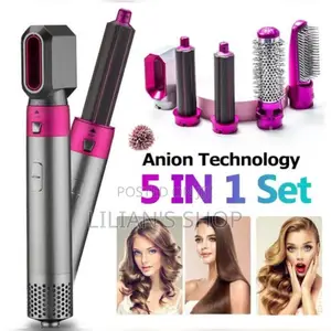 5 in 1hair Dryer Curler Hot Air Styler
