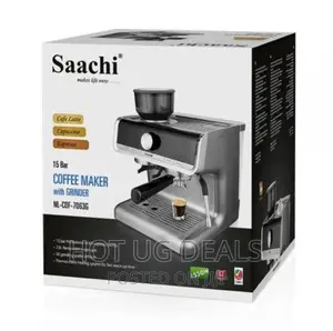Saachi Coffee Maker With Grinder And 15 Bar Espresso Pump