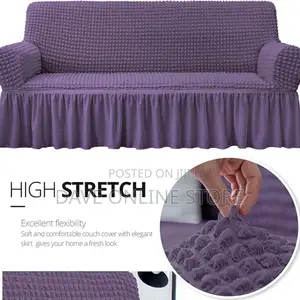 3:1:1 Purple Five Seater Elastic Sofa Covers