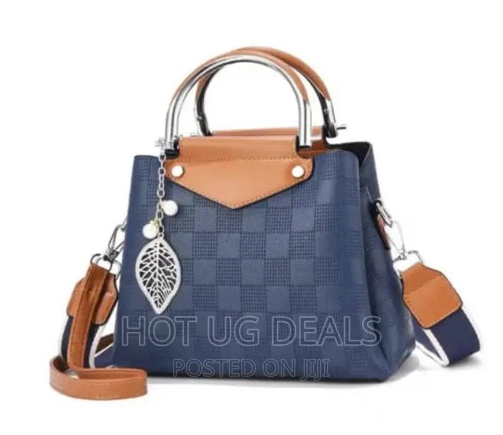 Ladies Fashion Handbags - Blue,Brown