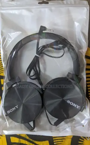 Sony Headphones Black Wired