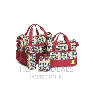 Photo - 5PCS Diaper Bag Tote Set Baby Shoulder Bags- Multicolor