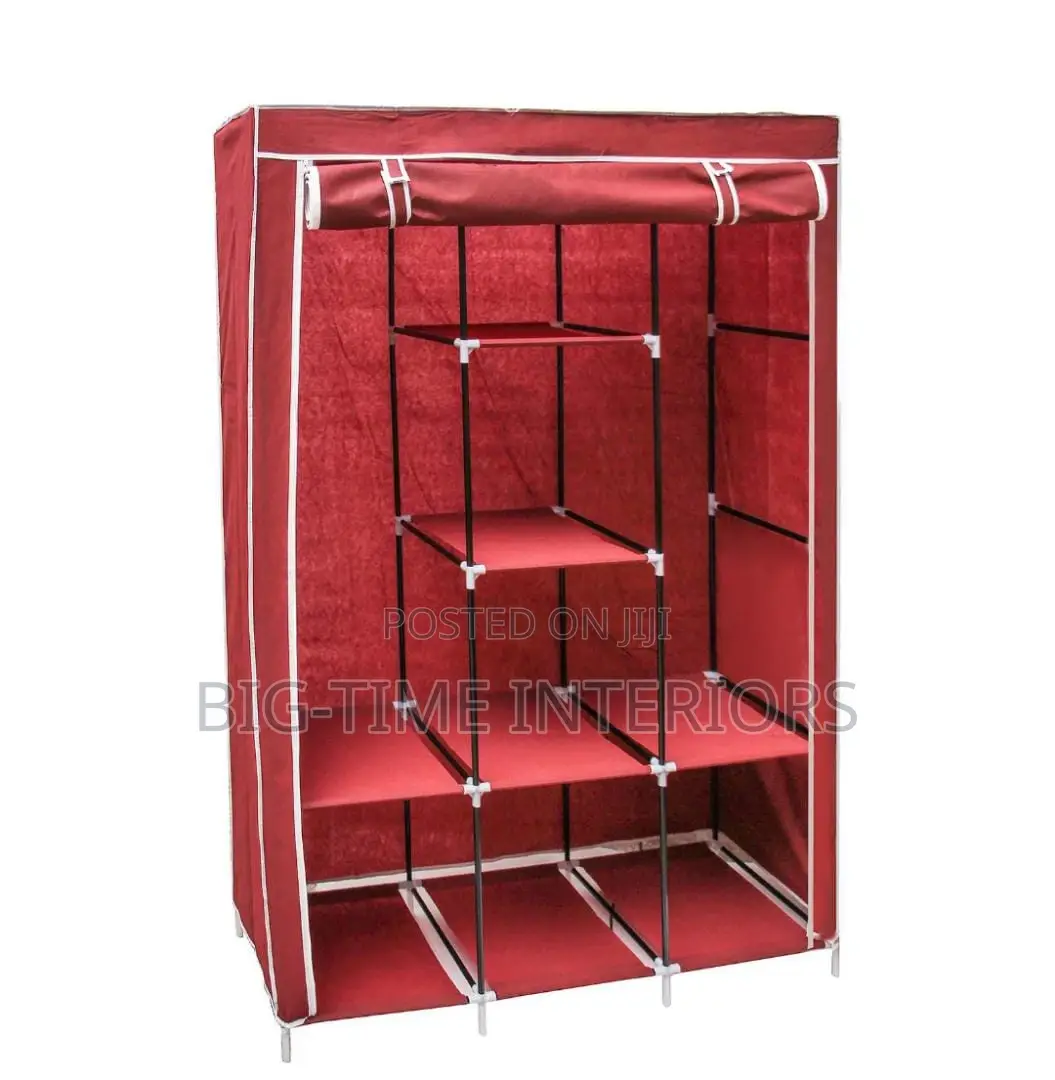 3 Column Metallic Closet- Maroon