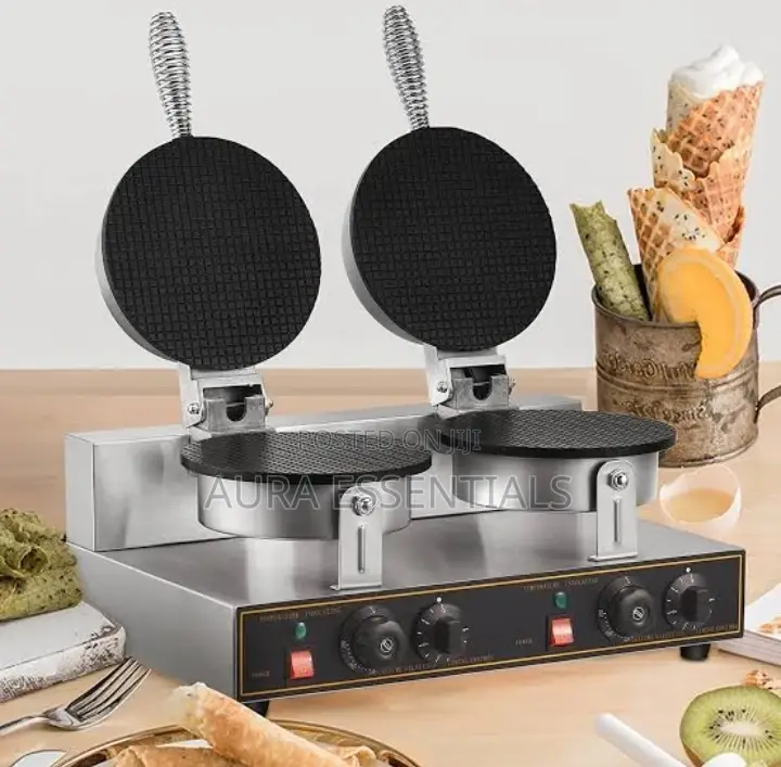Double Commercial Ice Cream Cone/ Waffle and Biscuit Maker