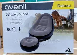 Avenli Deluxe Inflatable Lounge With a Foot Stool + Pump