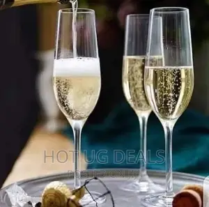 6pcs Of Champagne Glasses - Colourless