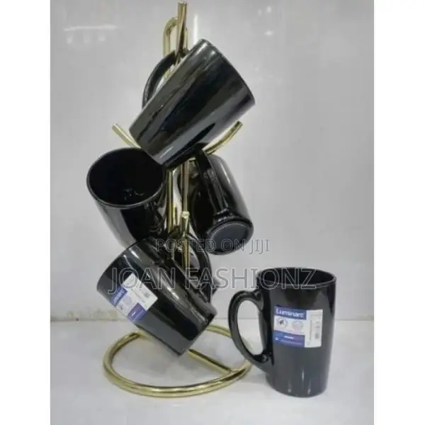 Luminarc 6pieces of Tea Cups Black