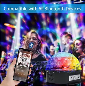 Crystal Magic Ball Light- Bluetooth, Mp3 , Usb And Remote