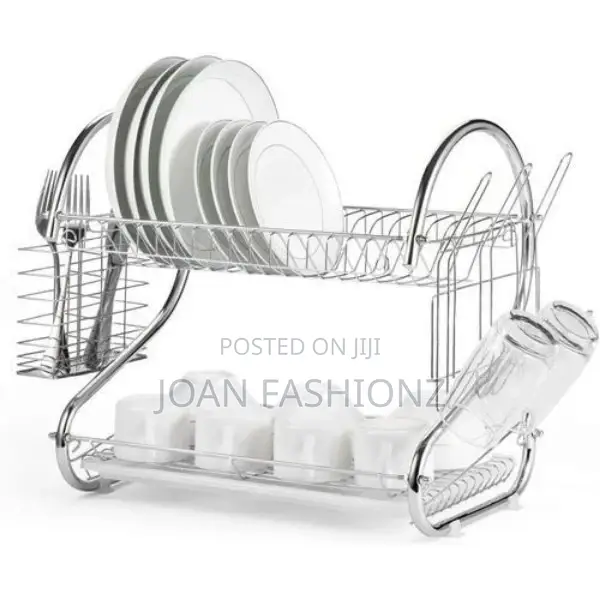 2tier Dish Drainer-Silver