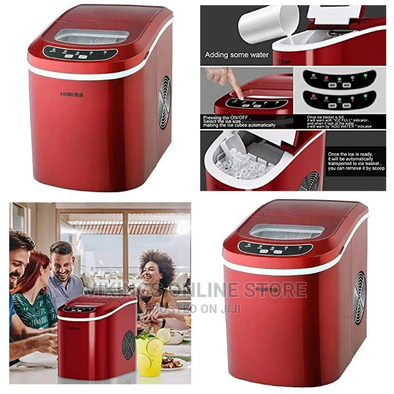 Countertop Ice Maker High Capacity Up to 26 LBS Per Day