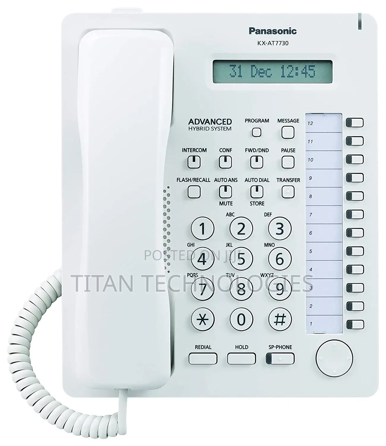 Panasonic Kx-at7730 Programming Console