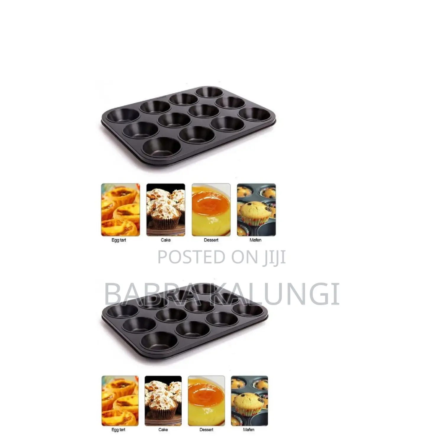 Cupcake Baking Tray 12 Holes Mold
