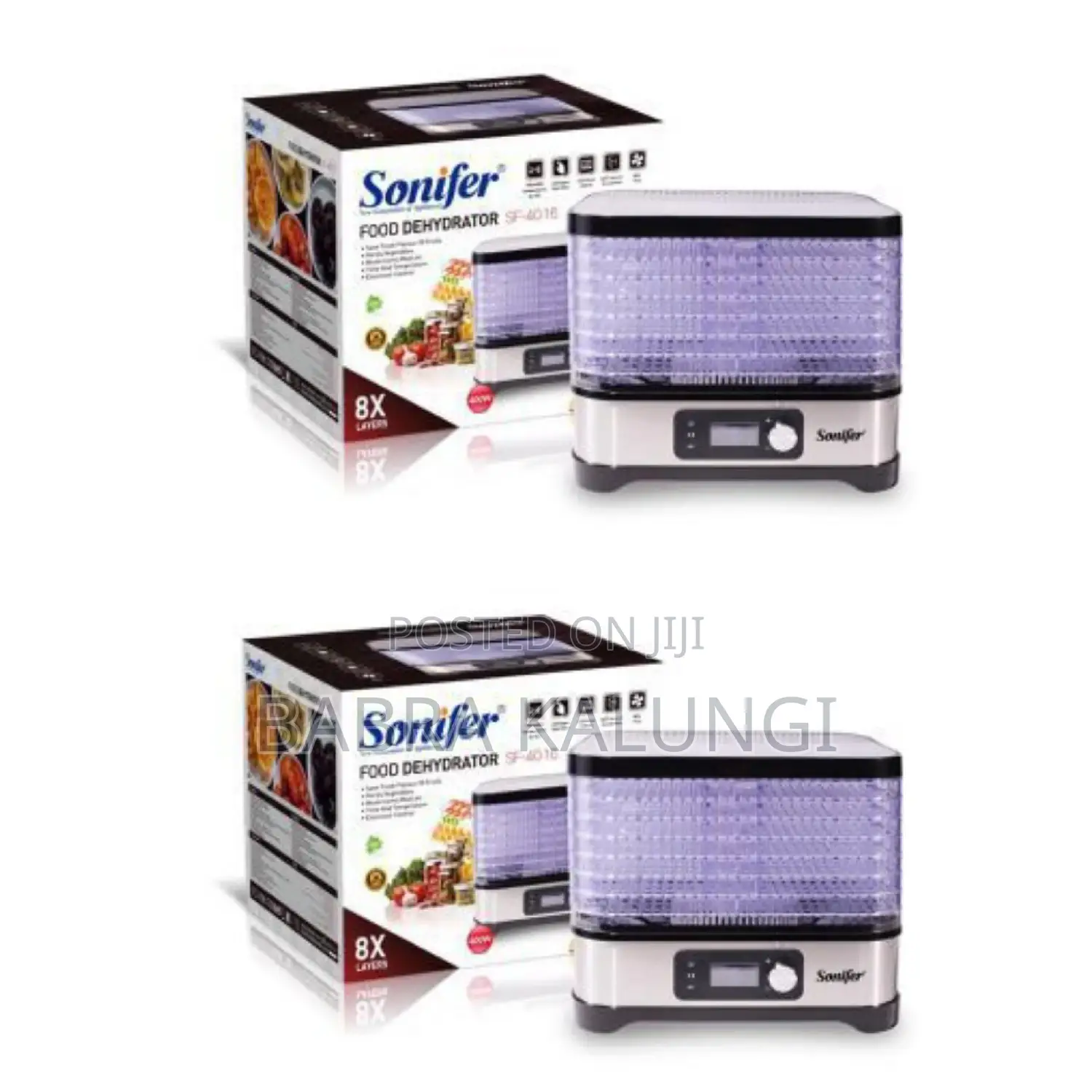 Sonifer 8 Tray Dry Fruit, Vegetable Meat Food Dehydrator