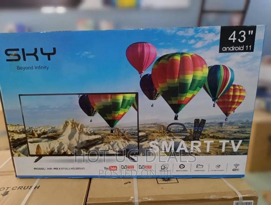 Sky 43” Android 11 Smart Digital Satelite TV – Black