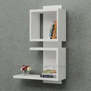 White Flower Shelves/ Wall Shelf / Book Shelf /Shelving Unit