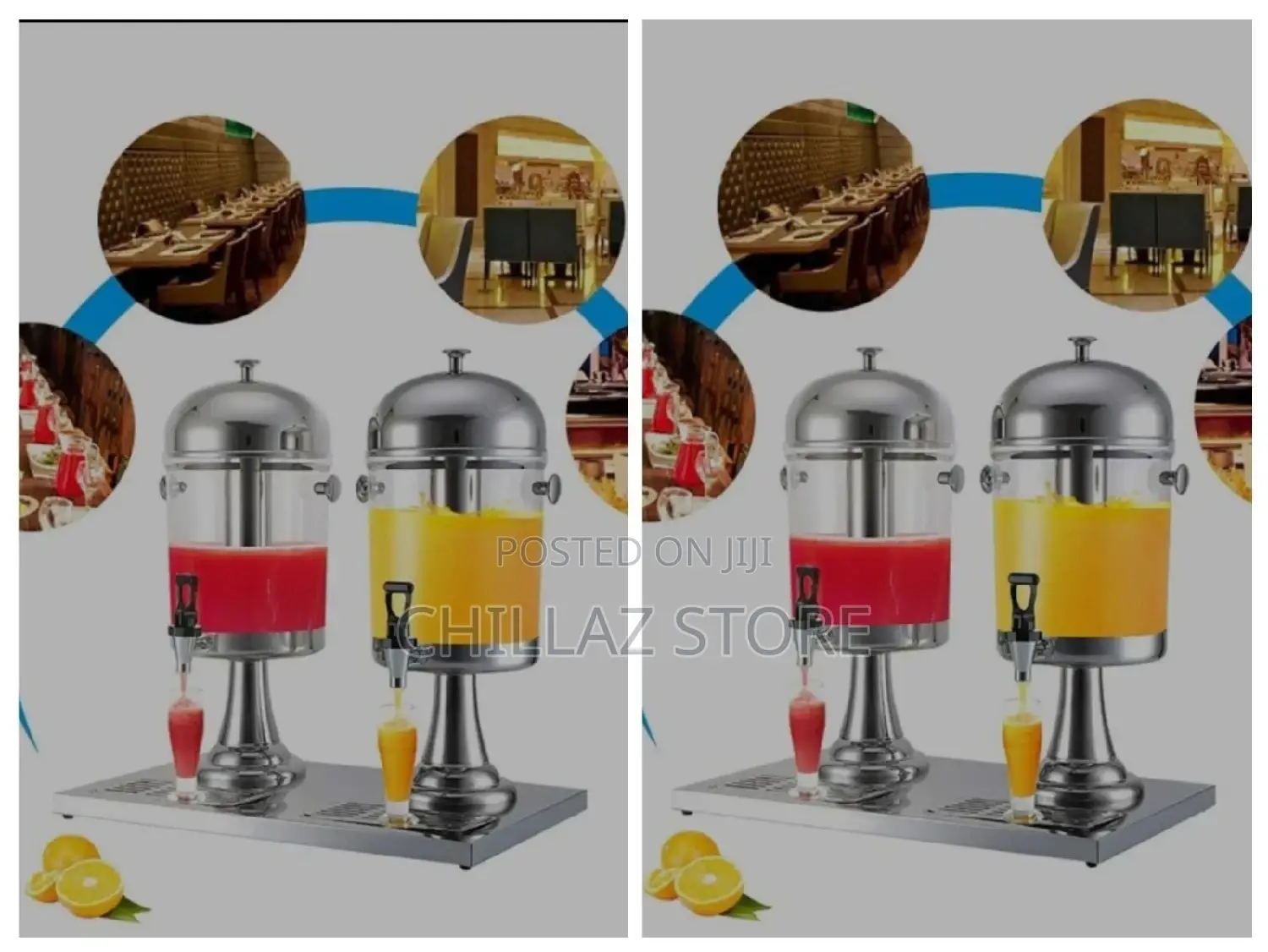 Non Electric Double Juice Dispenser.