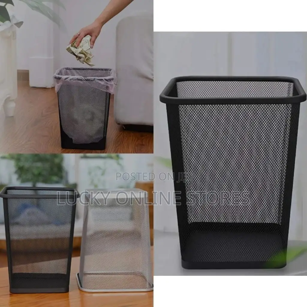 Square Mesh Trash Can