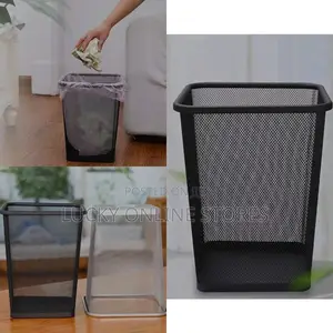 Square Mesh Trash Can