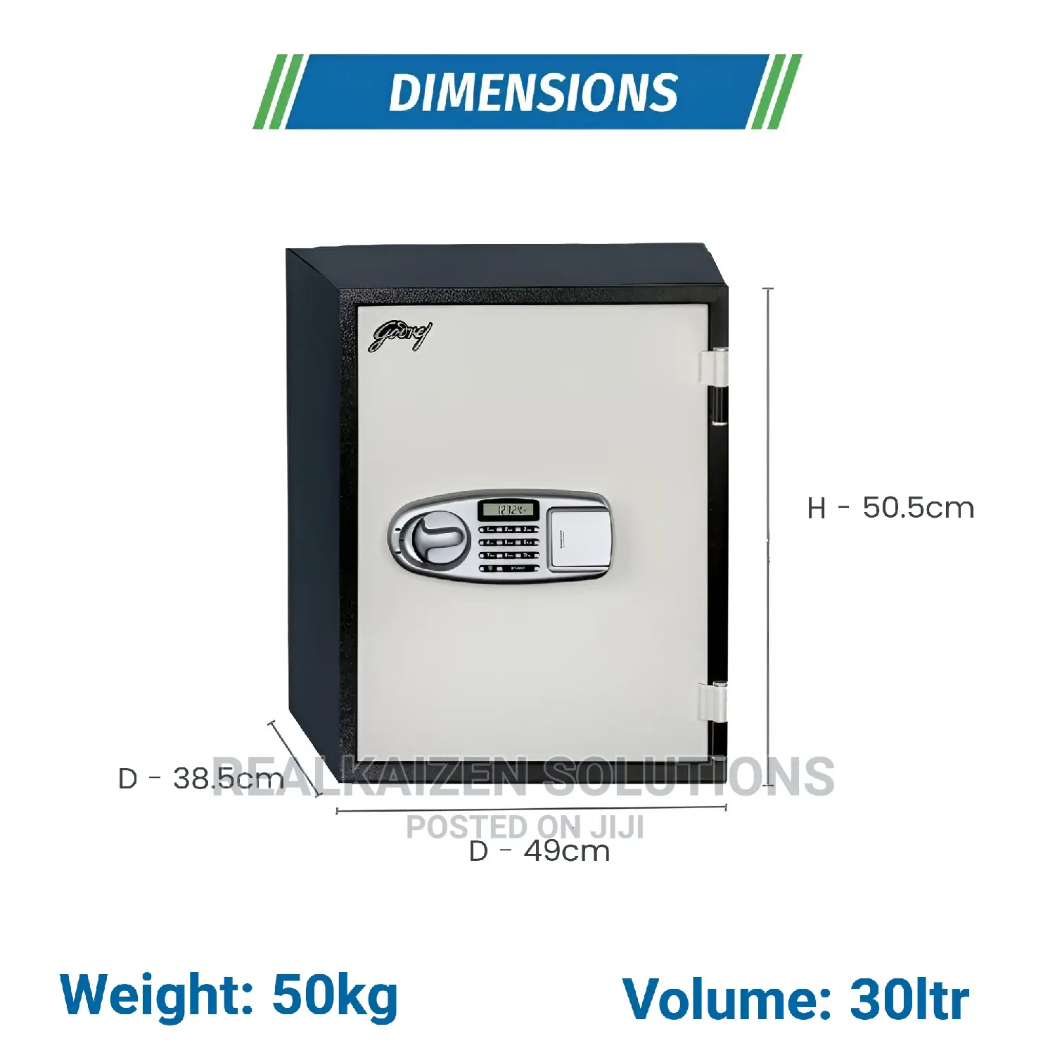 GODREJ Safire 30 V Fireproof Electronic Digital Safe 50kg