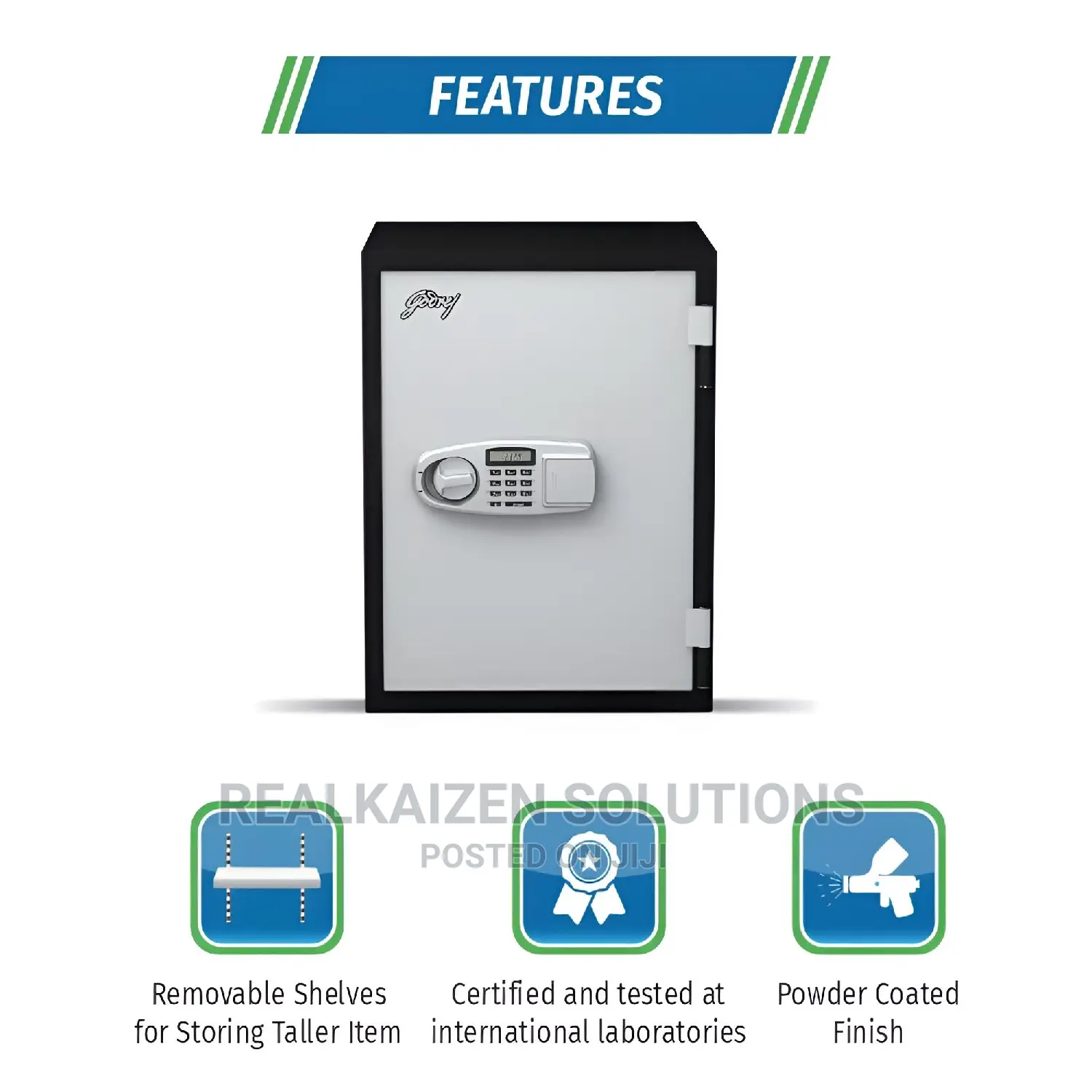 GODREJ Safire 30 V Fireproof Electronic Digital Safe 50kg