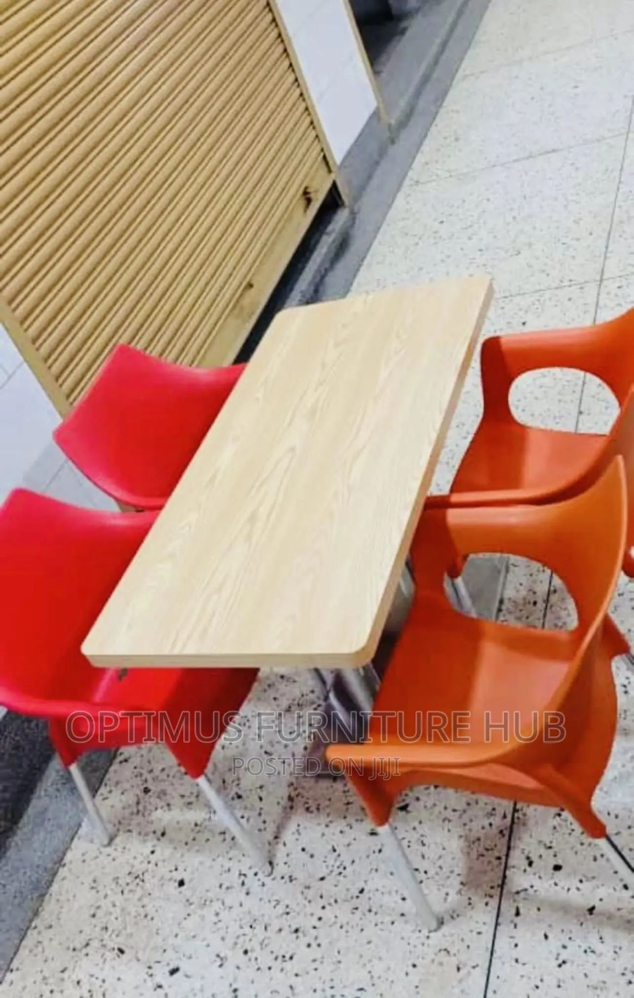 Wooden Table With Four Chairs