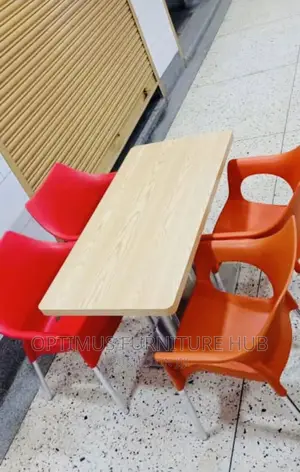 Wooden Table With Four Chairs