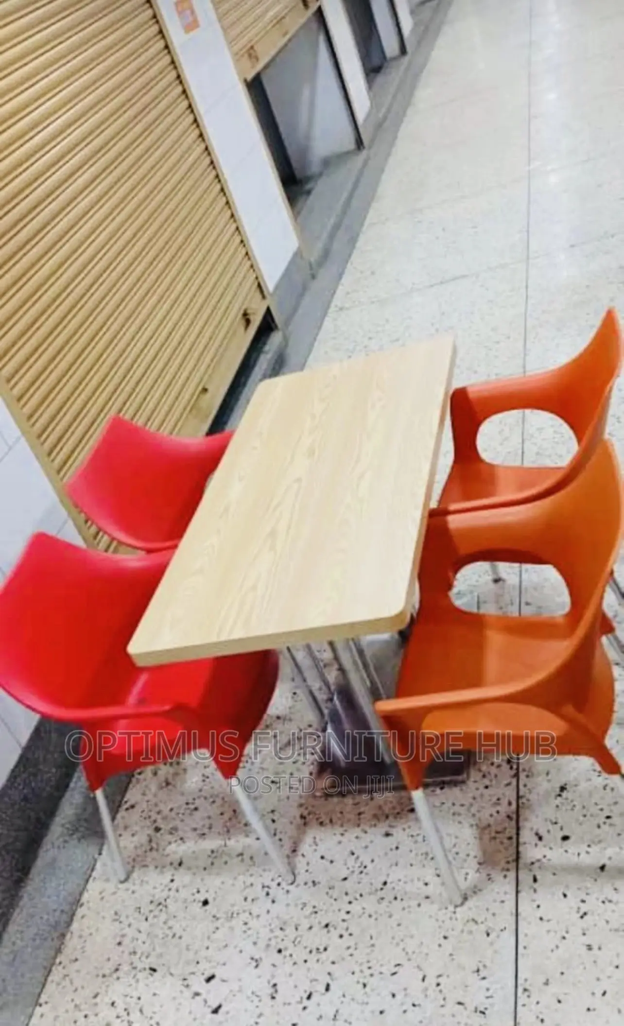 Wooden Table With Four Chairs