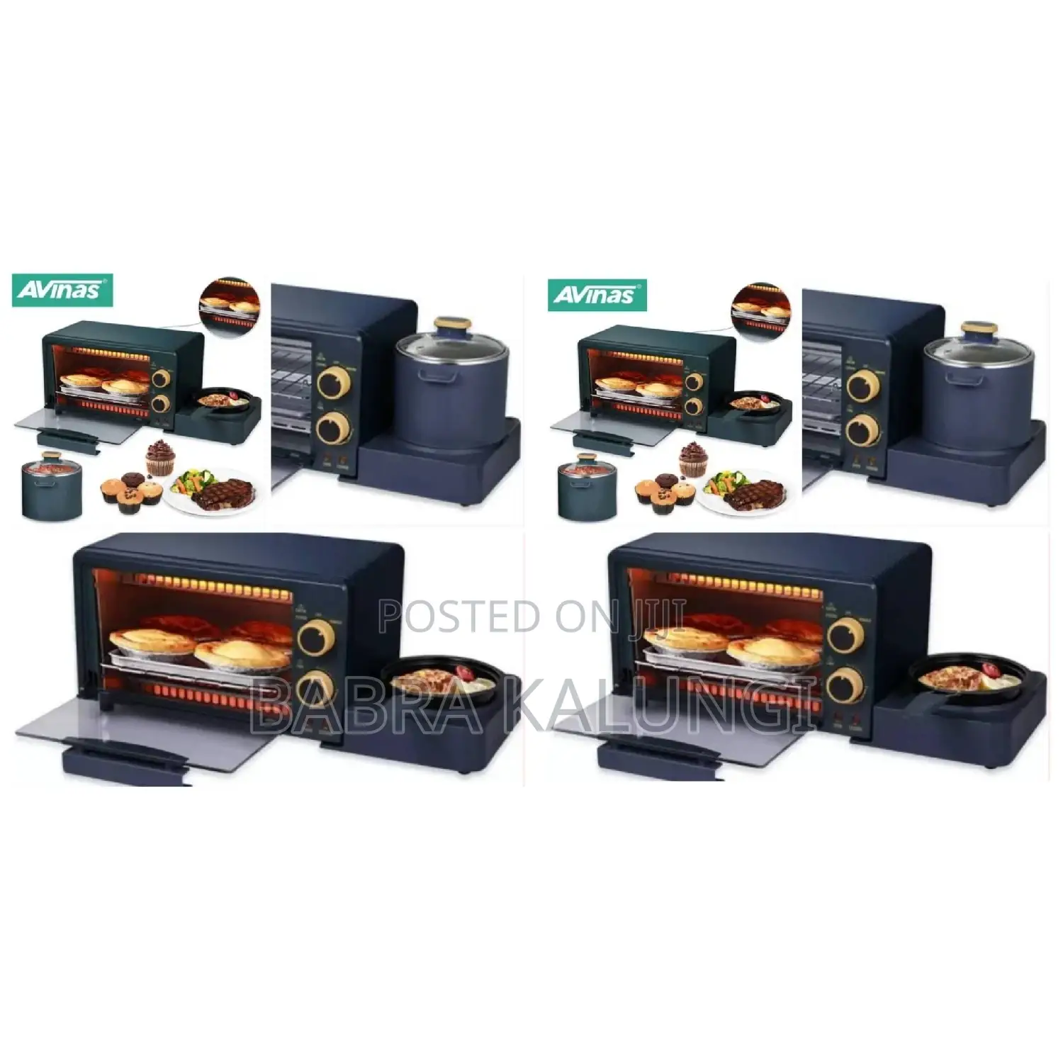 Electric Breakfast Maker Boiler Frying Pan Oven