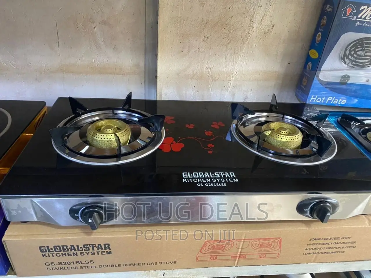 Global Gas Stove Cooker With Glass Top Gs-g201s – Black